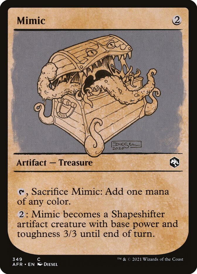 Mimic card front