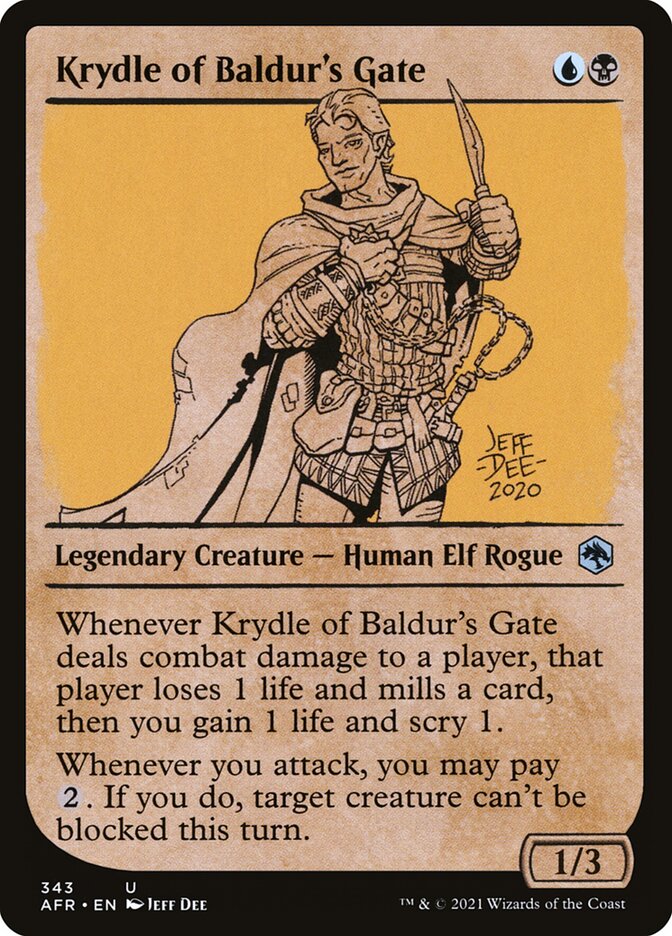 Krydle of Baldur's Gate card front