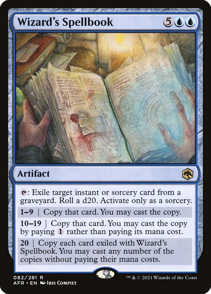 Wizard's Spellbook card front