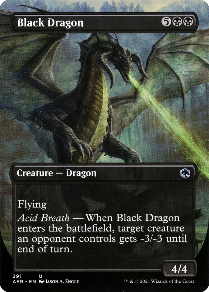 Black Dragon card front