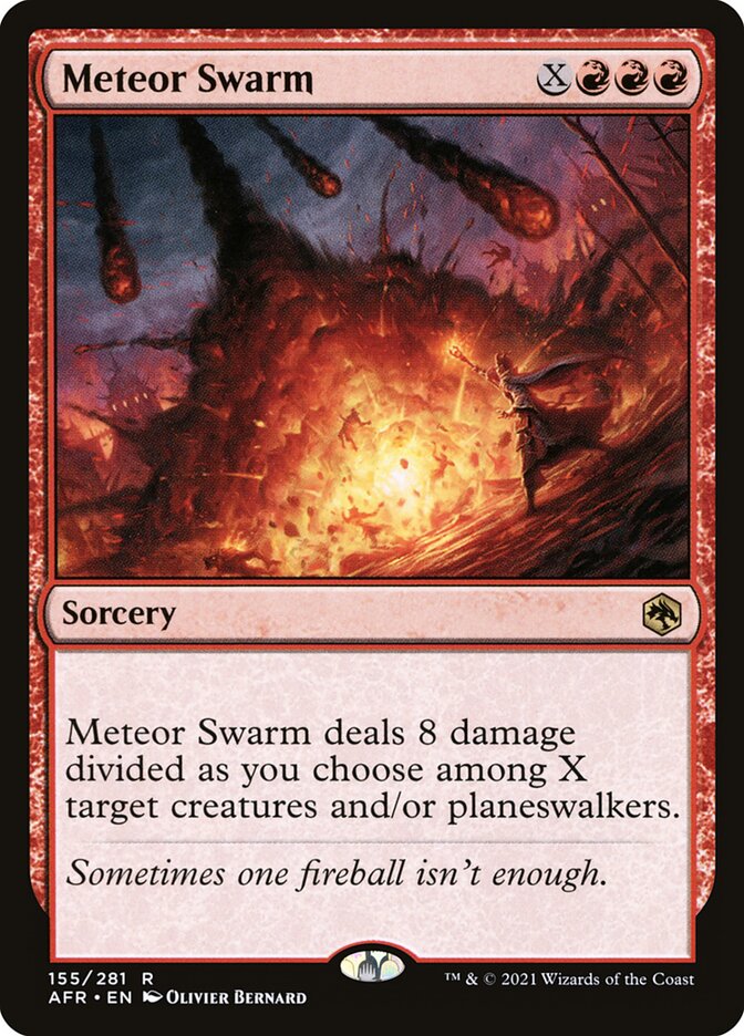 Meteor Swarm card front