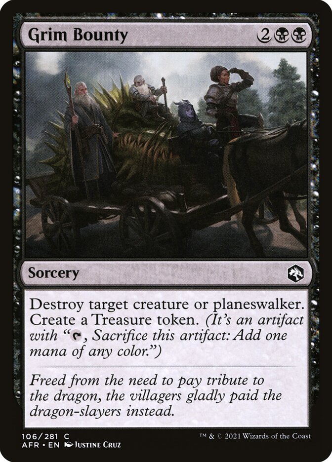 Grim Bounty card front