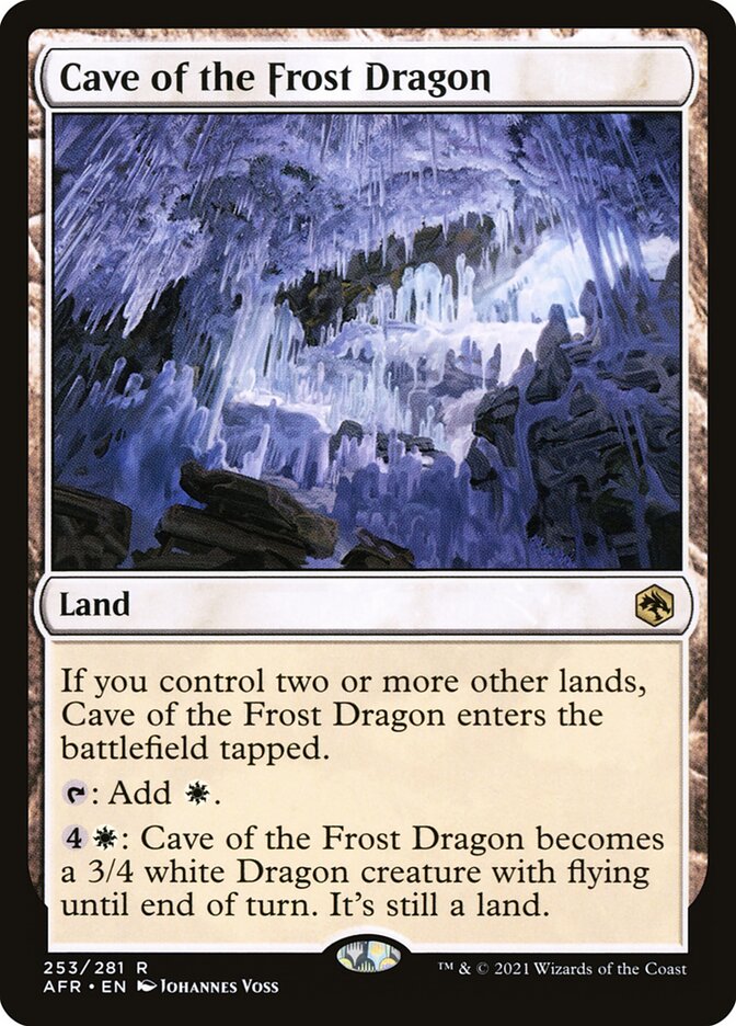 Cave of the Frost Dragon card front