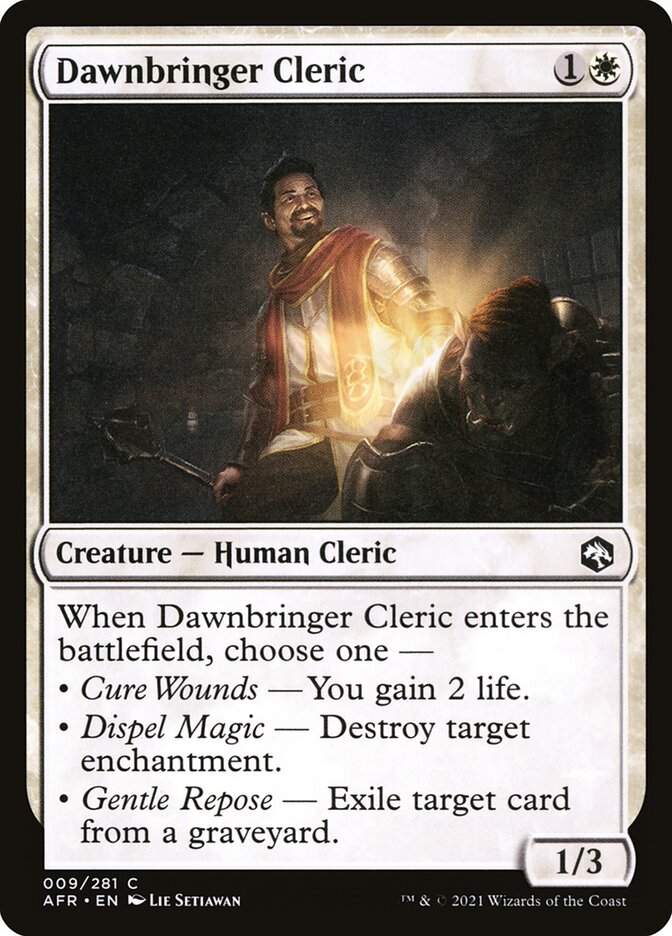 Dawnbringer Cleric card front