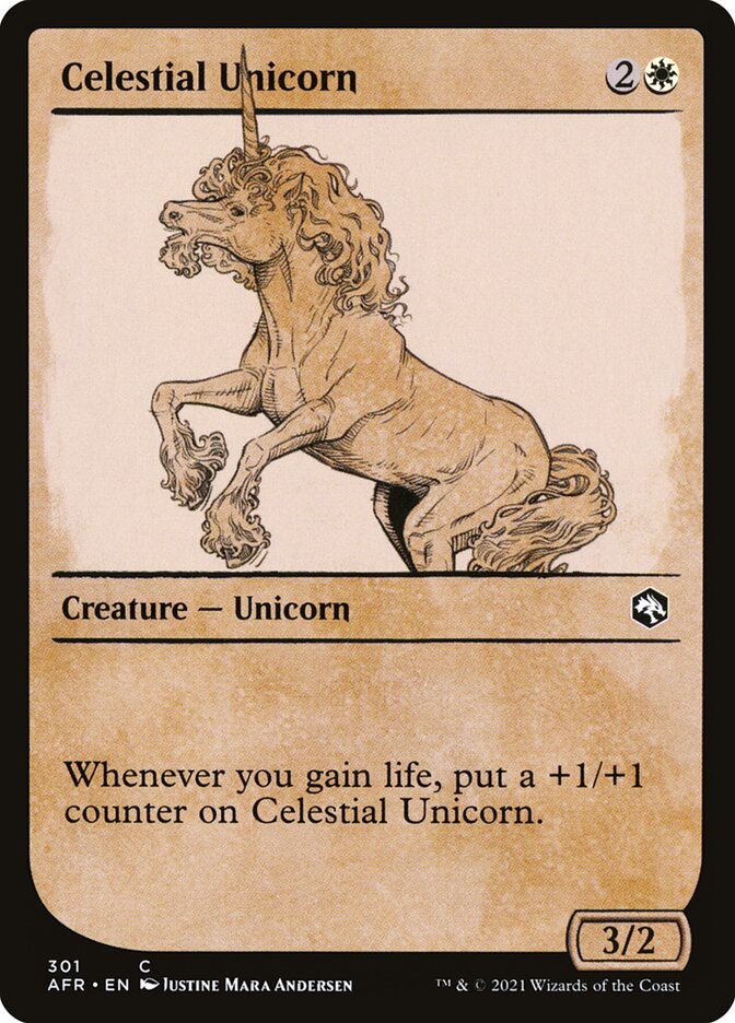 Celestial Unicorn card front