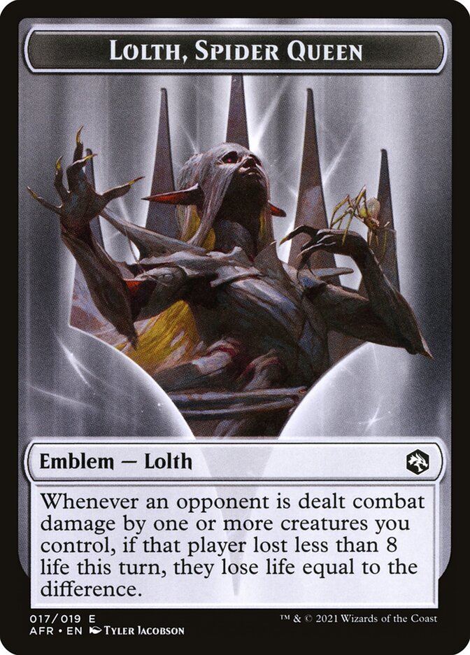 Lolth, Spider Queen Emblem card front