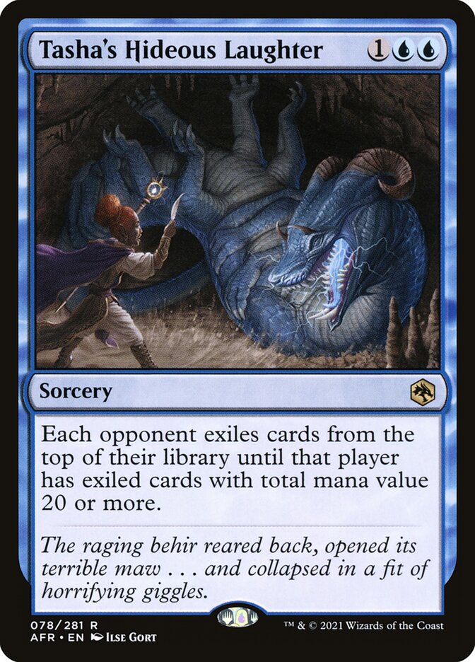 Tasha's Hideous Laughter card front
