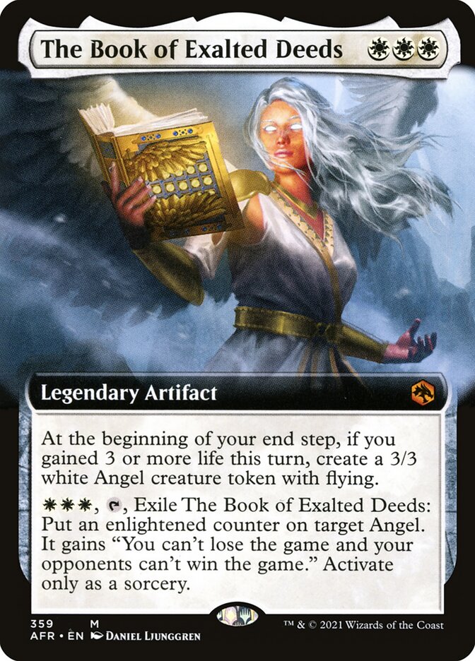 The Book of Exalted Deeds card front