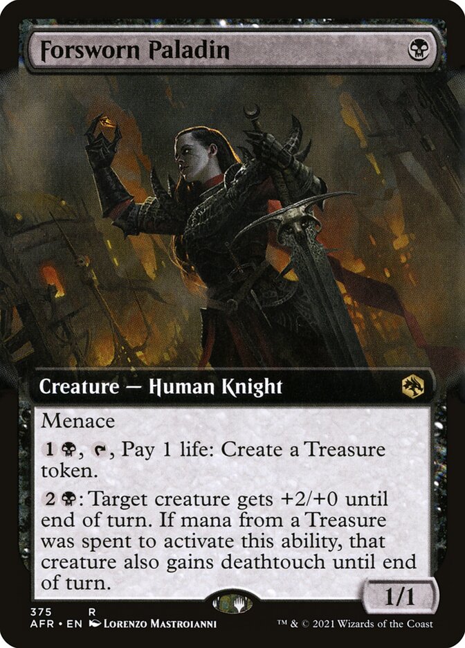 Forsworn Paladin card front