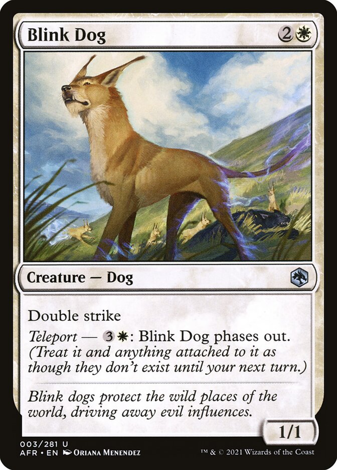 Blink Dog card front