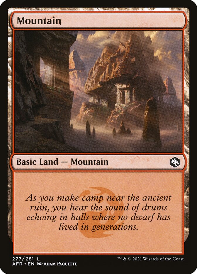 Mountain card front