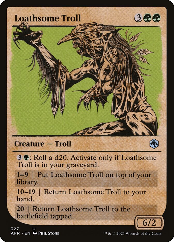 Loathsome Troll card front