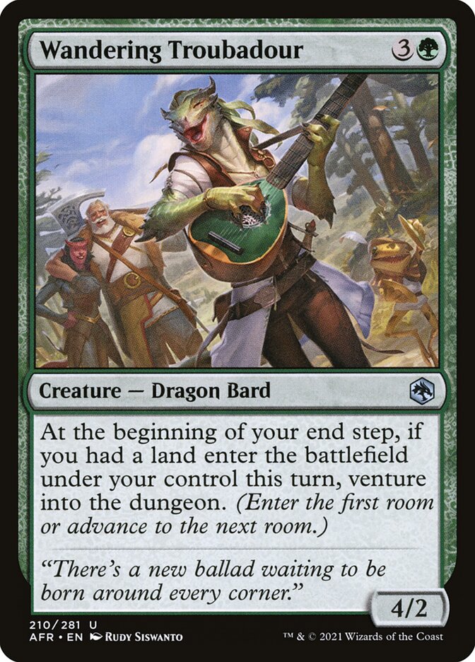 Wandering Troubadour card front