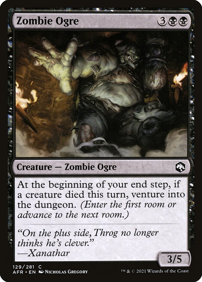 Zombie Ogre card front