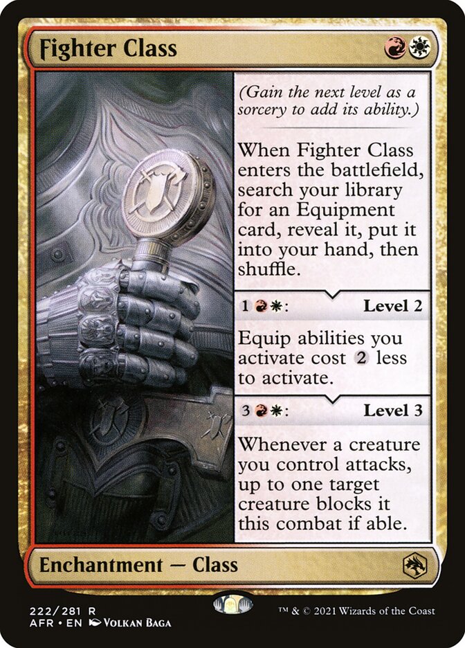 Fighter Class card front