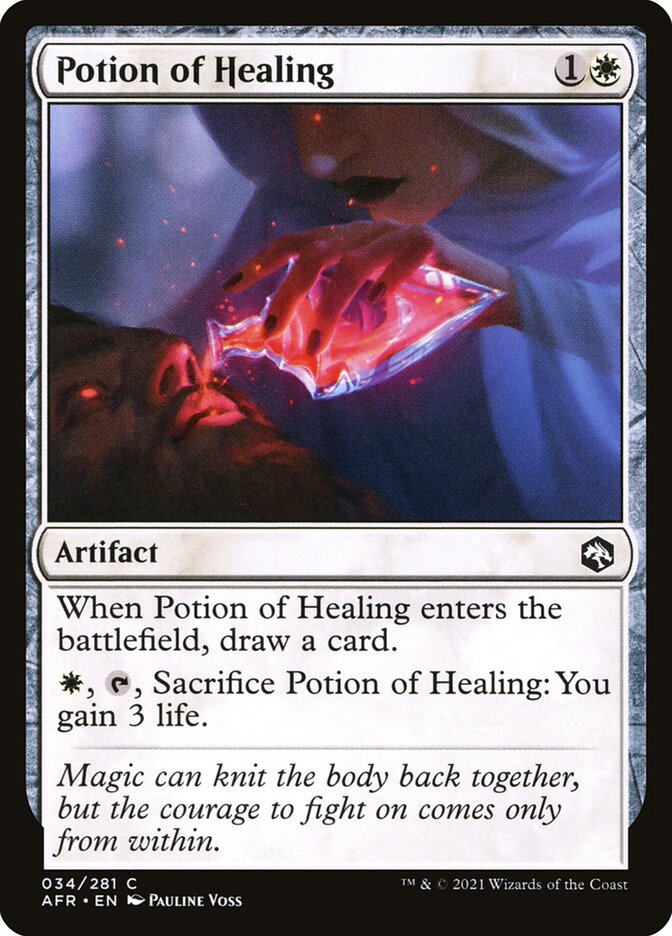 Potion of Healing card front