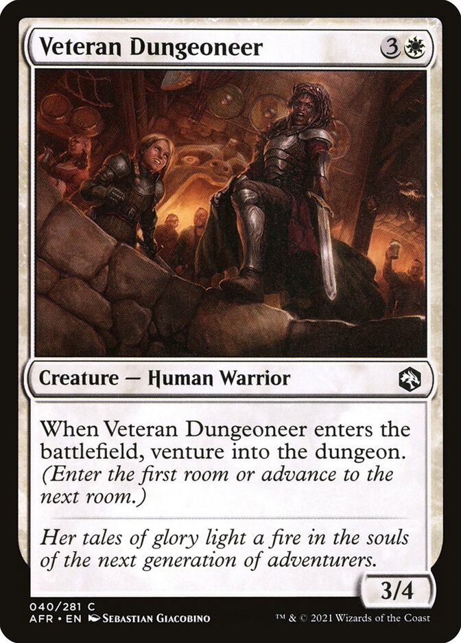 Veteran Dungeoneer card front