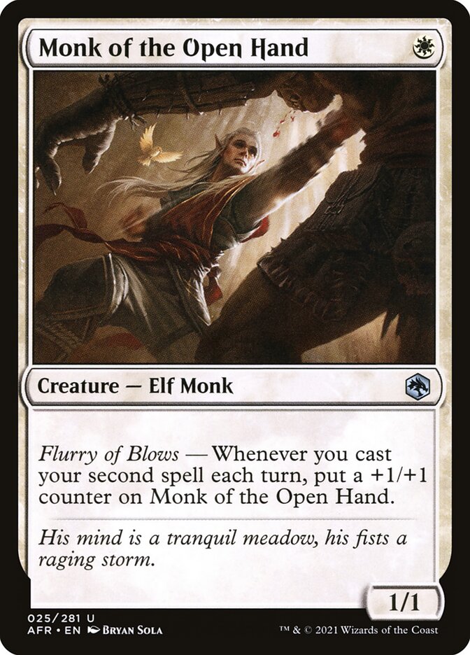 Monk of the Open Hand card front