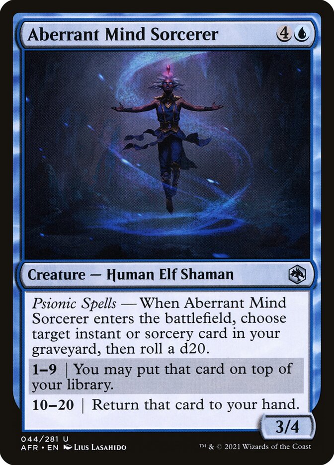 Aberrant Mind Sorcerer card front
