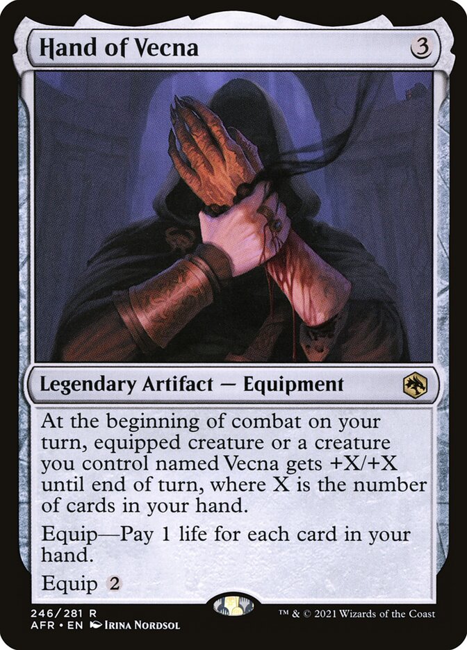 Hand of Vecna card front