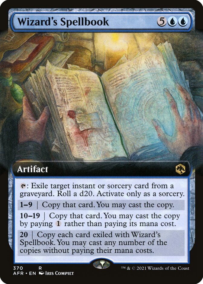 Wizard's Spellbook card front