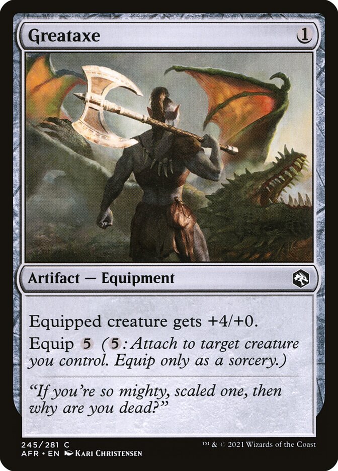 Greataxe card front