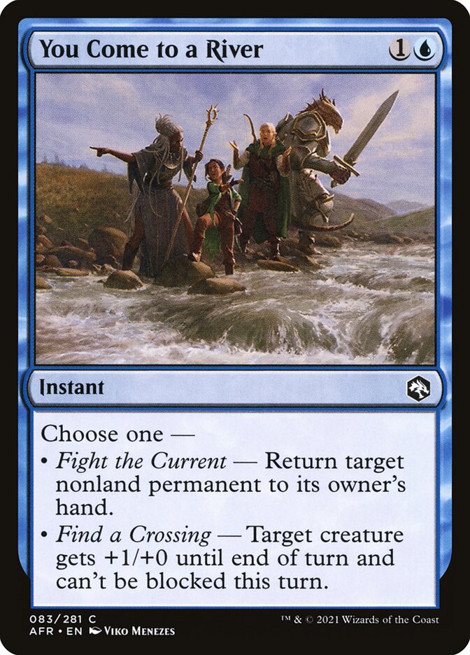 You Come to a River card front