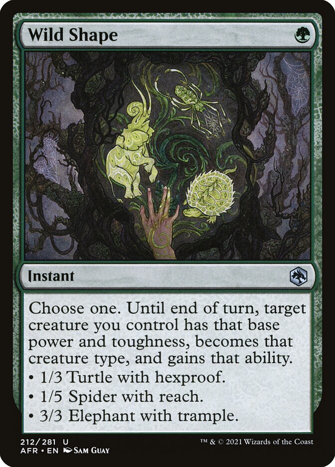 Wild Shape card front