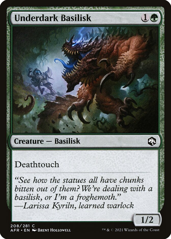 Underdark Basilisk card front