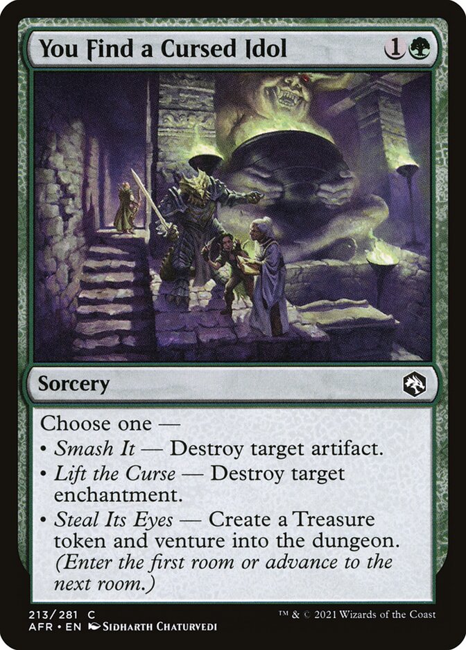 You Find a Cursed Idol card front