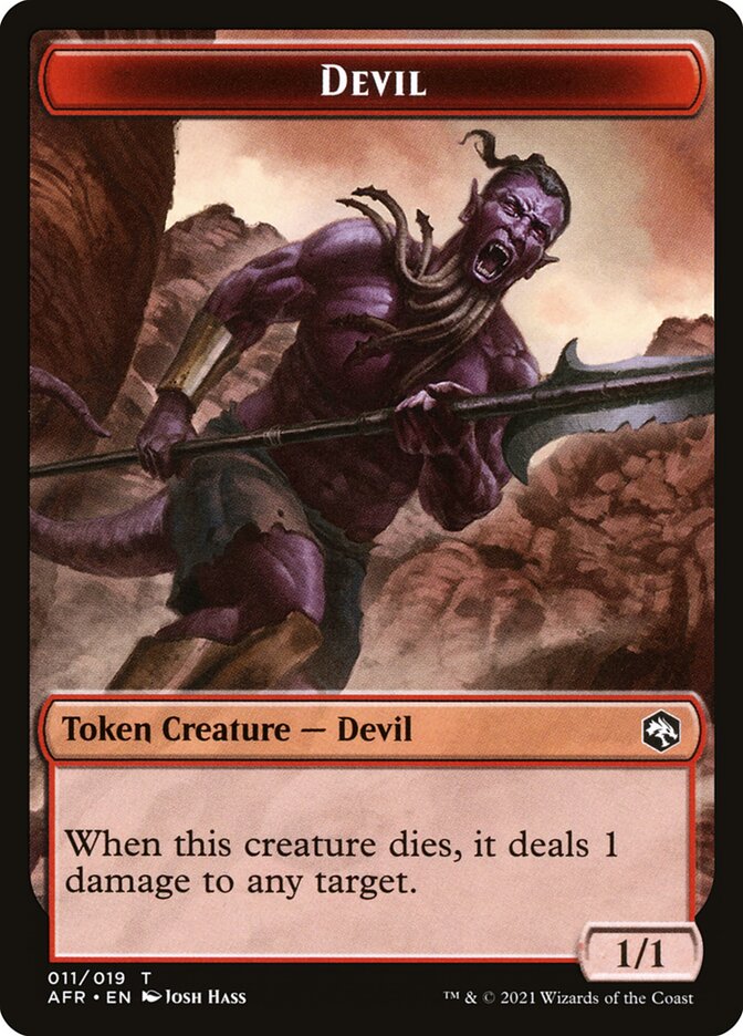 Devil card front