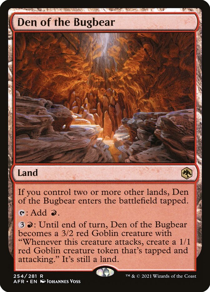 Den of the Bugbear card front