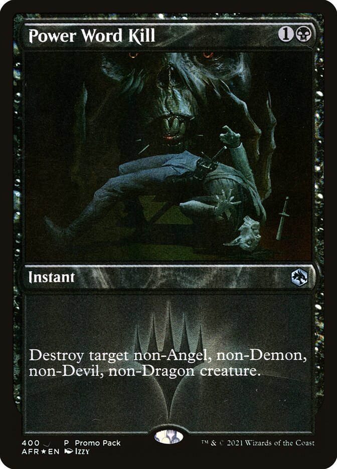 Power Word Kill card front