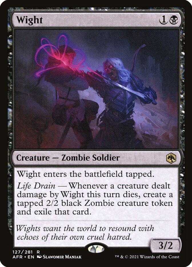 Wight card front