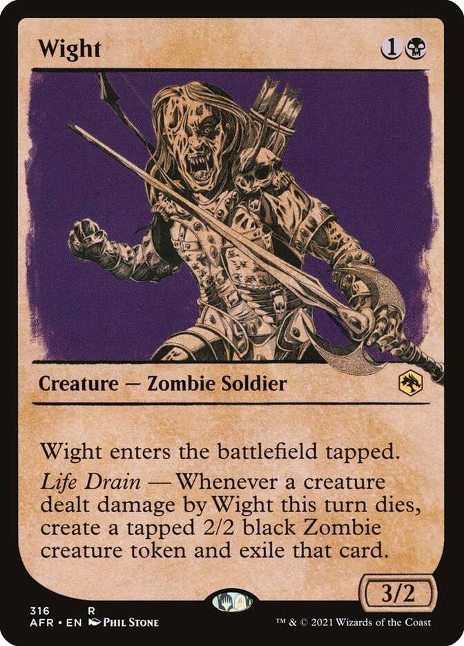 Wight card front