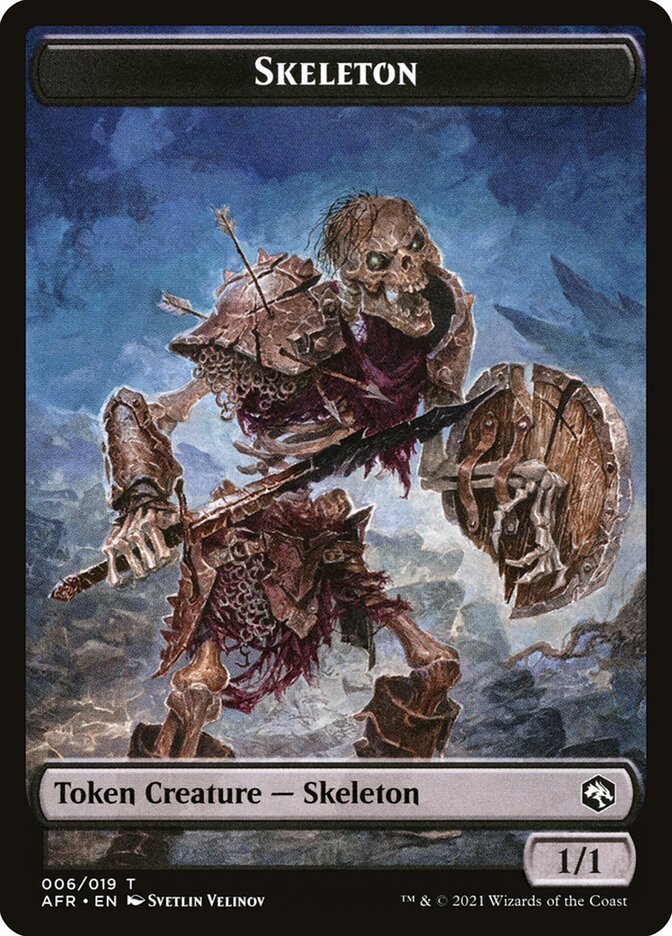 Skeleton card front