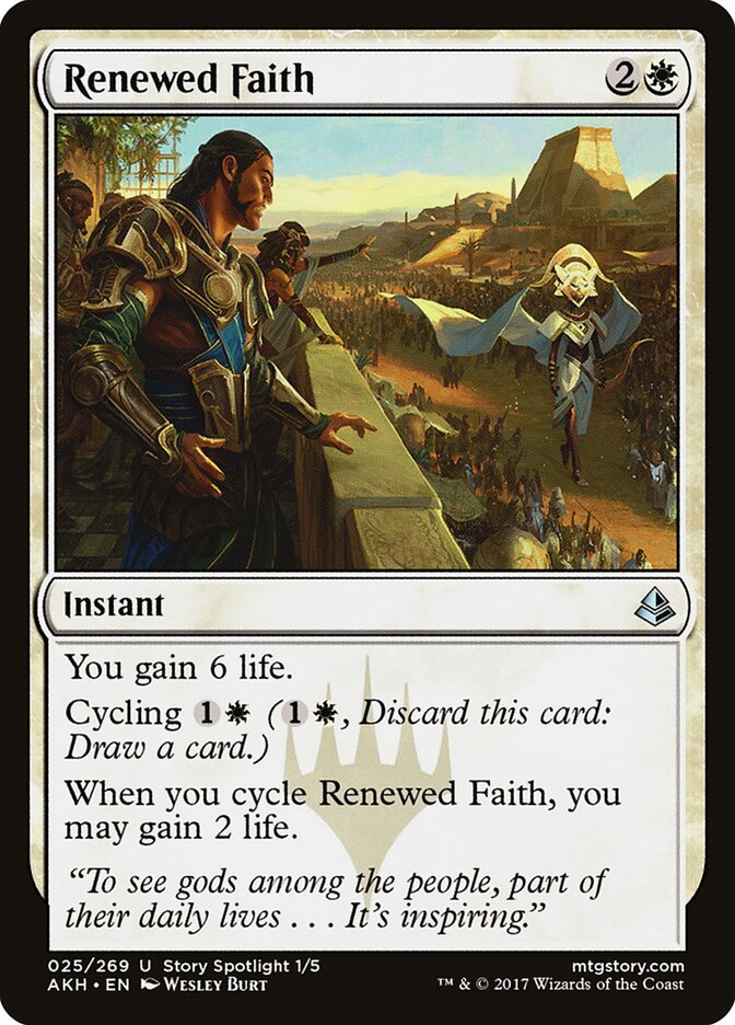 Renewed Faith card front
