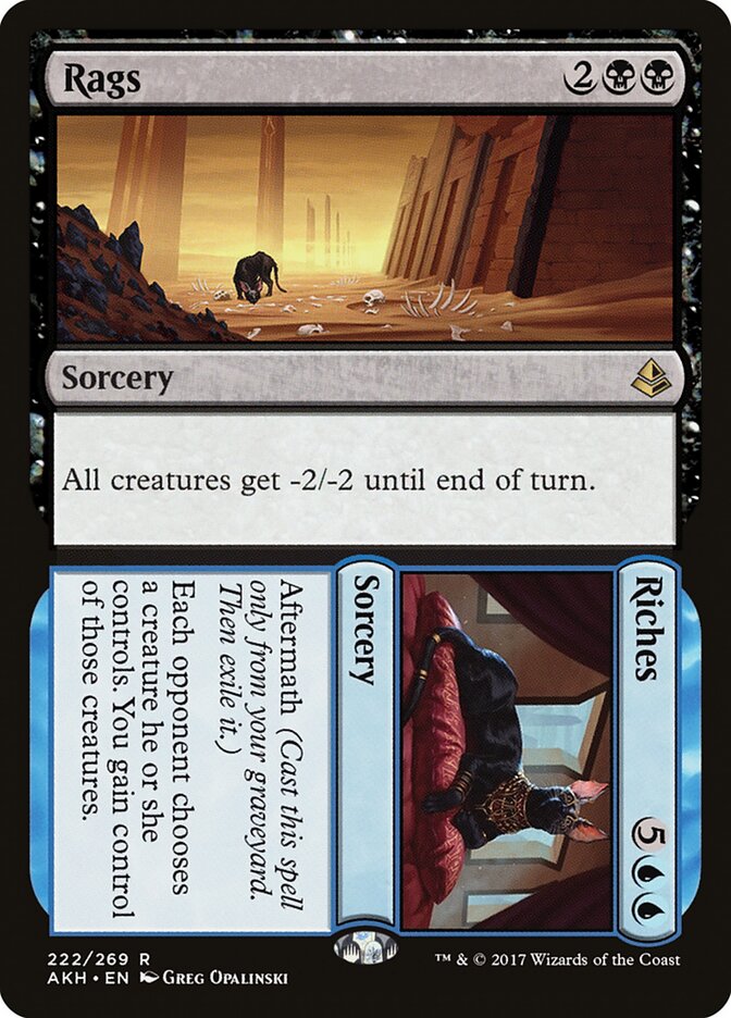Rags card front