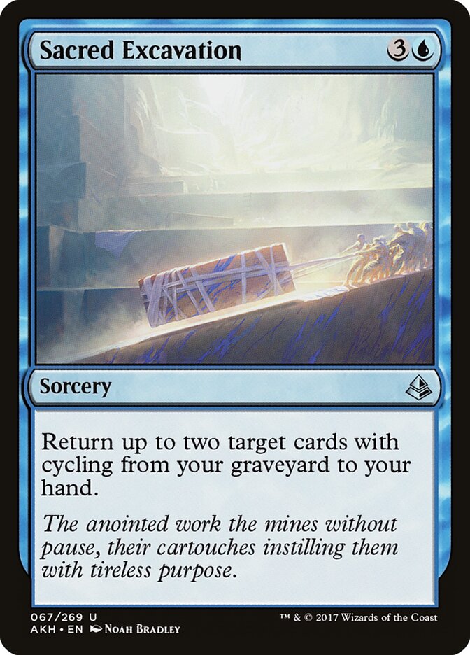 Sacred Excavation card front