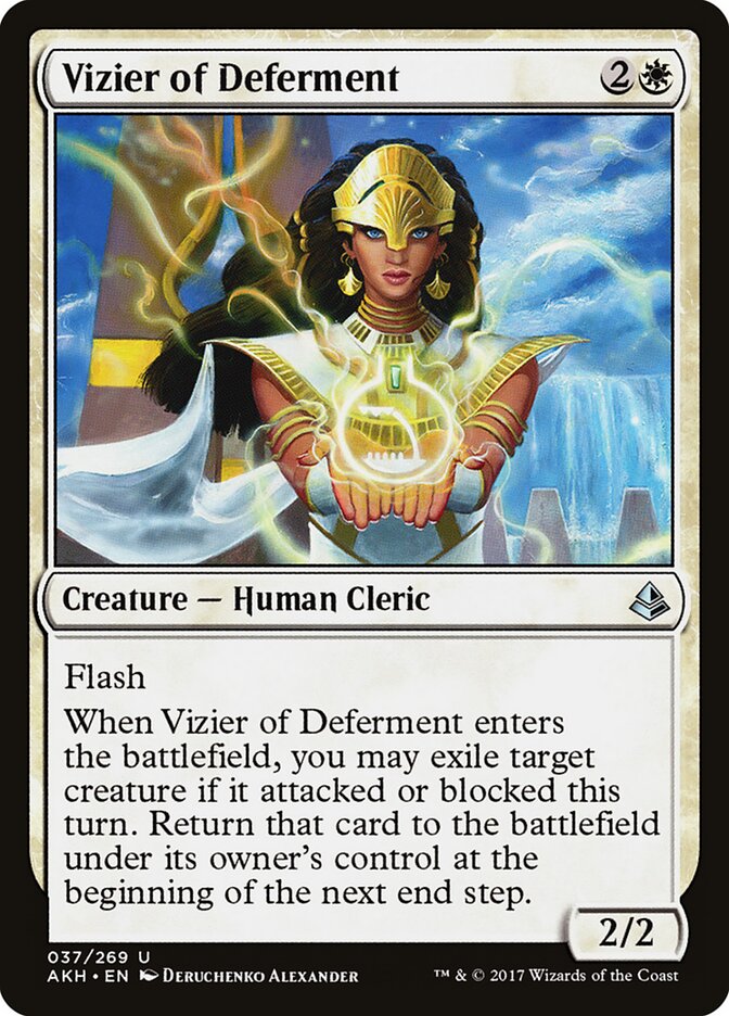 Vizier of Deferment card front