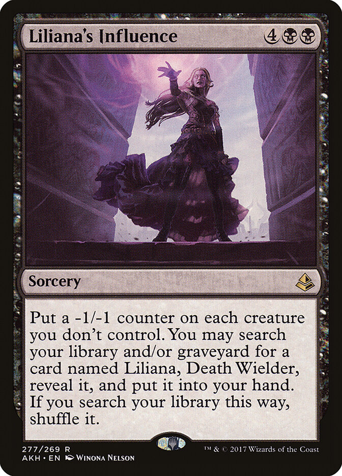 Liliana's Influence card front