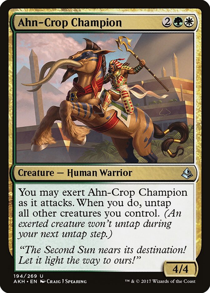 Ahn-Crop Champion card front