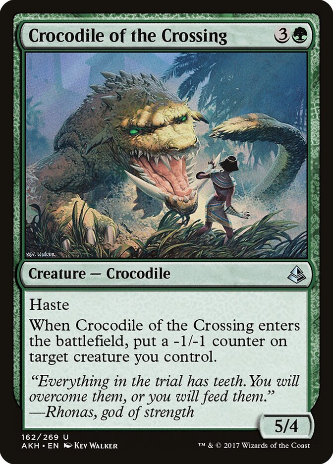 Crocodile of the Crossing card front