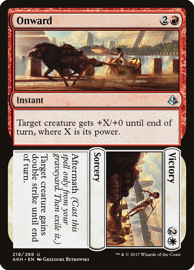 Onward card front