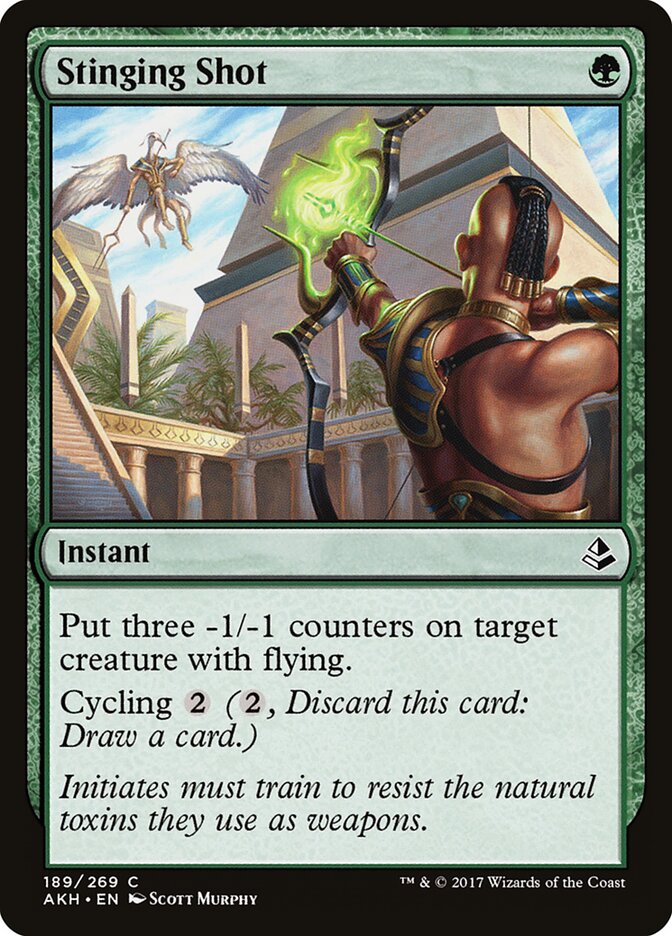 Stinging Shot card front