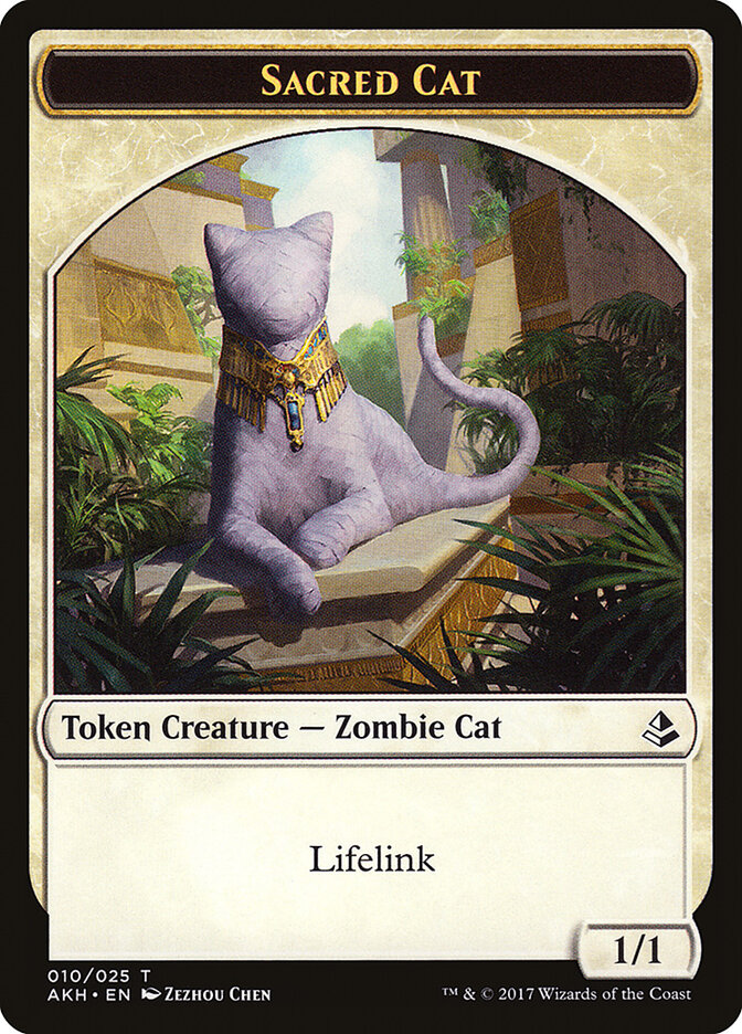 Sacred Cat card front