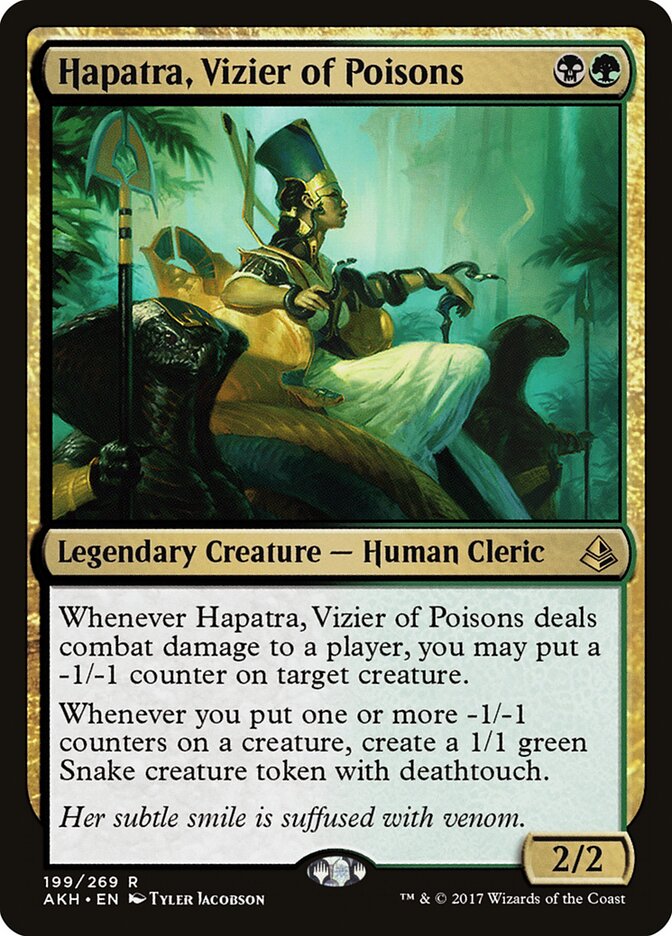 Hapatra, Vizier of Poisons card front