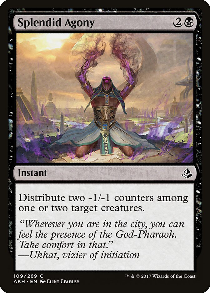 Splendid Agony card front