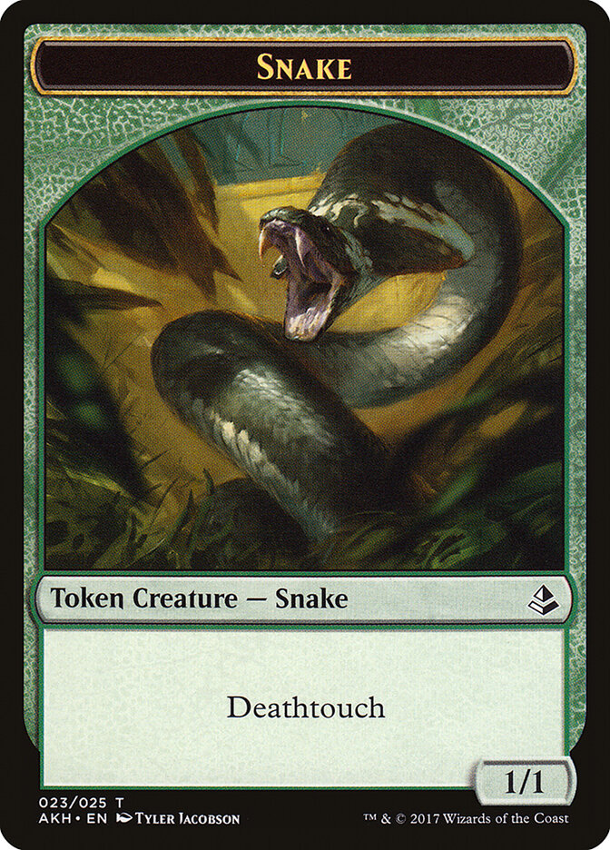 Snake card front
