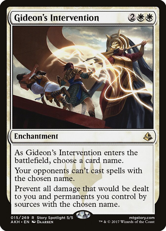 Gideon's Intervention card front